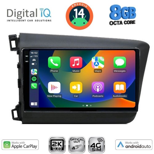 DIGITAL IQ BXK 201904D_CPAA (9inc) MULTIMEDIA TABLET for HONDA CIVIC 4Doors mod. 2012-2016