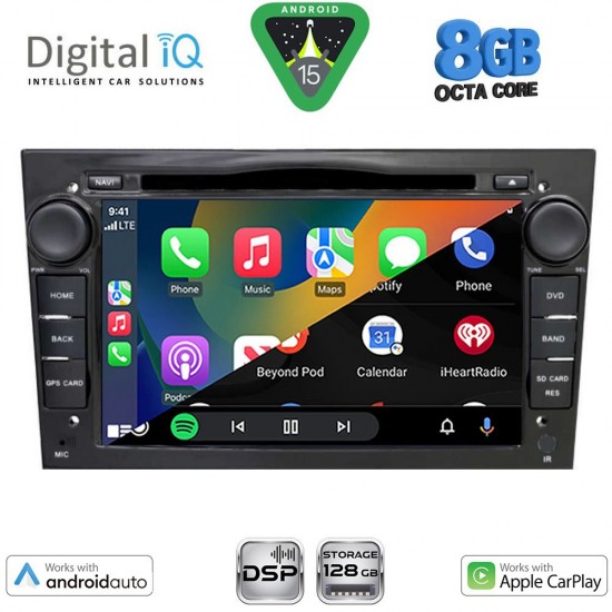 DIGITAL IQ BXF 719BL_CPAA (7" DVD) MULTIMEDIA SYSTEM for OPEL ALL mod. 2004-2012 (GLOSS BLACK)