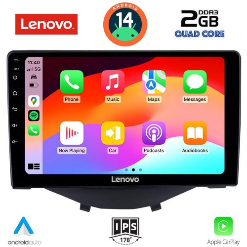 LENOVO LVE 8715_CPAA CLIMA (9inc) MULTIMEDIA TABLET for CITROEN C1-PEUGEOT 108-TOYOTA AYGO mod. 2014-2022