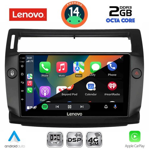 LENOVO LVF 5084BL_CPA (9inc) MULTIMEDIA TABLET for CITROEN C4  mod. 2004-2011 (BLACK)