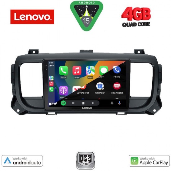 LENOVO LVE 8729_CPAA (9inc) MULTIMEDIA TABLET for CITROEN JUMPY-SPACETOURER – PEUGEOT EXPERT-TRAVELLER – TOYOTA PROACE mod. 2016-2026