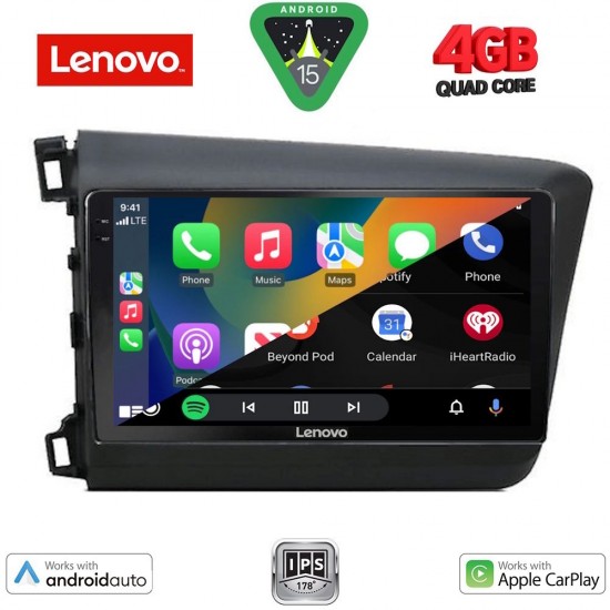 LENOVO LVE 81904D_CPAA (9inc) MULTIMEDIA TABLET for HONDA CIVIC  4Doors mod. 2012-2016