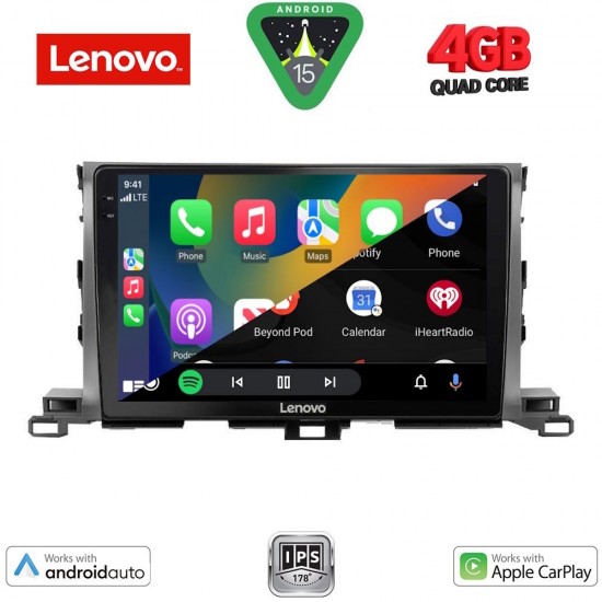 LENOVO LVE 8700_CPAA (10inc) MULTIMEDIA TABLET for TOYOTA HIGHLANDER mod. 2014-2019