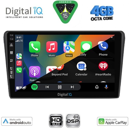 DIGITAL IQ BXF 6704BL_CPAA (9inc) MULTIMEDIA TABLET for TOYOTA AVENSIS (T25) mod. 2003-2009 (BLACK)