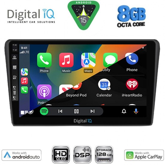DIGITAL IQ BXF 7704BL_CPAA (9inc) MULTIMEDIA TABLET for TOYOTA AVENSIS (T25) mod. 2003-2009 (BLACK)