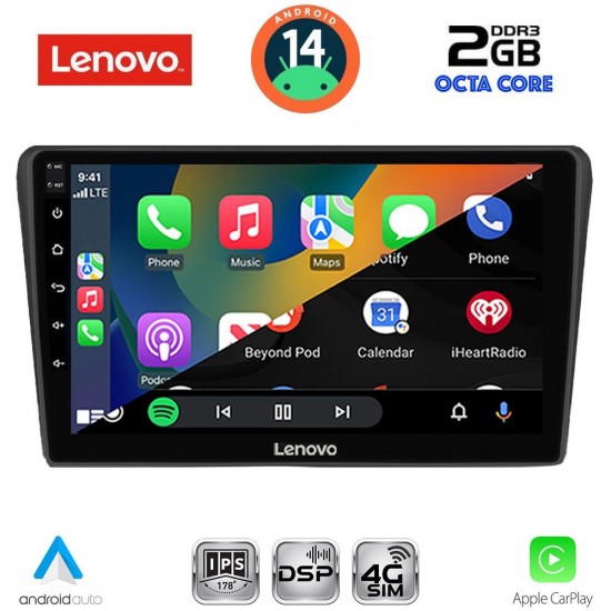 LENOVO LVF 5704BL_CPA (9inc) MULTIMEDIA TABLET for TOYOTA AVENSIS (T25) mod. 2003-2009 (BLACK)