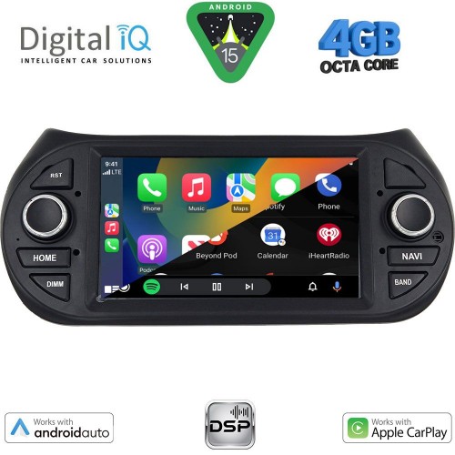 DIGITAL IQ BXF 692_CPAA (7" DVD) MULTIMEDIA SYSTEM for CT NEMO – FT FIORINO-QUBO – PG BIPPER mod. 2008-2018