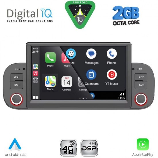 DIGITAL IQ BLF 322_CPA (7" DECK) MULTIMEDIA SYSTEM for FIAT PANDA mod. 2012-2021