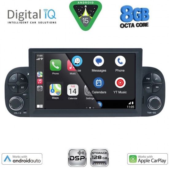 DIGITAL IQ BXF 722_CPAA (7" DECK) MULTIMEDIA SYSTEM for FIAT PANDA mod. 2012-2021