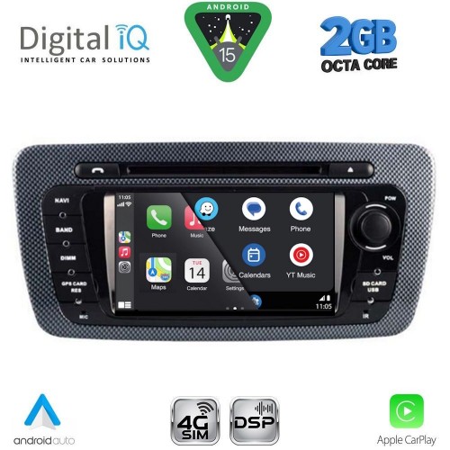 DIGITAL IQ BLF 346_CPA (7" DECK) MULTIMEDIA SYSTEM for SEAT IBIZA mod. 2008-2015