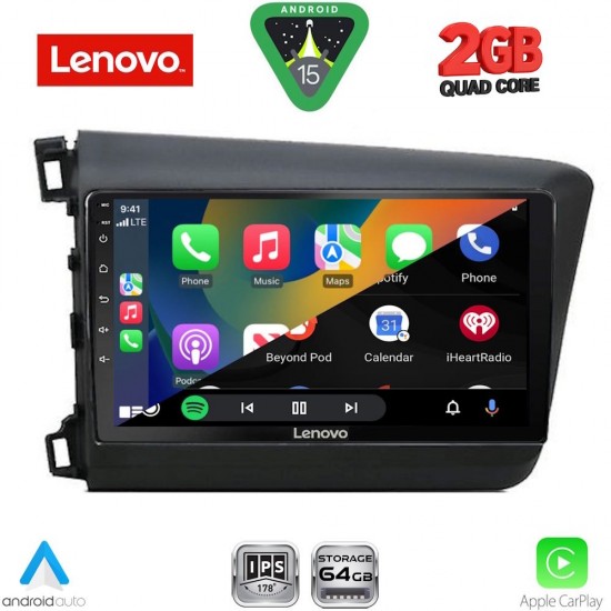 LENOVO LVD 21904D_CPA (9inc) MULTIMEDIA TABLET for HONDA CIVIC  4Doors mod. 2012-2016