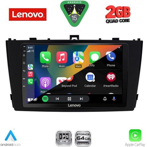 LENOVO LVD 2705BL_CPA (9inc) MULTIMEDIA TABLET for TOYOTA AVENSIS (T27) mod. 2009-2015 (BLACK)