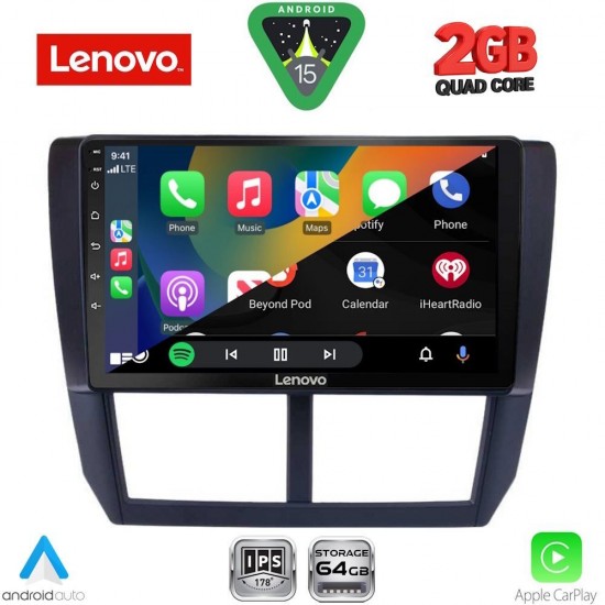 LENOVO LVD 2662_CPA (9inc) MULTIMEDIA TABLET for SUBARU FORESTER - IMPREZA - XV mod. 2008-2013