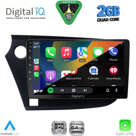 DIGITAL IQ RSD 1205_CPA (9inc) MULTIMEDIA TABLET for HONDA INSIGHT mod. 2009-2014