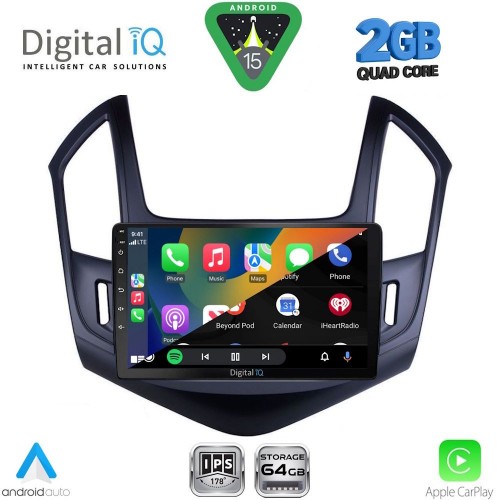 DIGITAL IQ RSD 1077_CPA (9inc) MULTIMEDIA TABLET for CHEVROLET CRUZE mod. 2013-2015