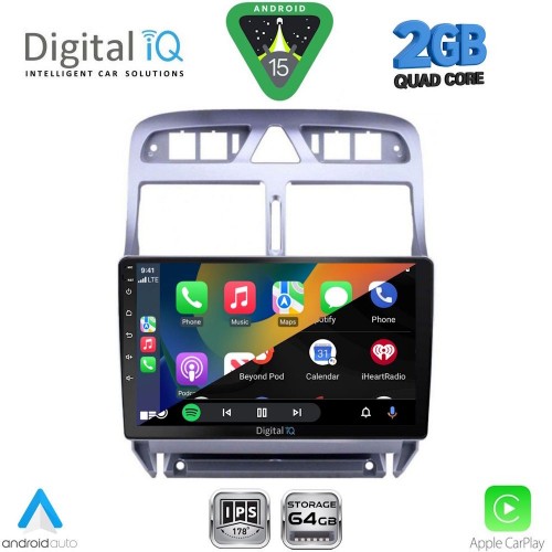 DIGITAL IQ RSD 1512_CPA (9inc) MULTIMEDIA TABLET for PEUGEOT 307 mod. 2001-2008
