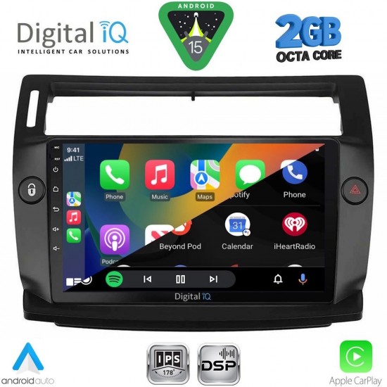 DIGITAL IQ RSF 4084BL_CPA (9inc) MULTIMEDIA TABLET for CITROEN C4  mod. 2004-2011 (BLACK)