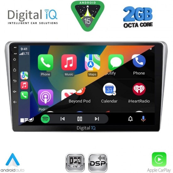 DIGITAL IQ RSF 4704SL_CPA (9inc) MULTIMEDIA TABLET for TOYOTA AVENSIS (T25) mod. 2003-2009 (SILVER)