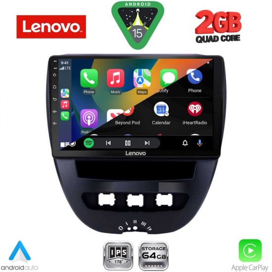 LENOVO LVD 2707_CPA (10inc) MULTIMEDIA TABLET for CITROEN C1-PEUGEOT 107-TOYOTA AYGO mod. 2005-2014
