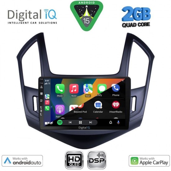 DIGITAL IQ BXC 3077_CPAA (9inc) MULTIMEDIA TABLET for CHEVROLET CRUZE mod. 2013-2015 DIGITAL IQ BXC 3077_CPAA (9inc) MULTIMEDIA TABLET for CHEVROLET CRUZE mod. 2013-2015