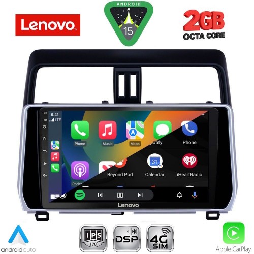 LENOVO LVF 5739_CPA (10inc) MULTIMEDIA TABLET for TOYOTA LAND CRUISER mod. 2019-2023