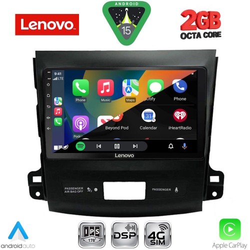 LENOVO LVF 5442_CPA (9inc) MULTIMEDIA TABLET for CITROEN C-CROSSER | MITSUBISHI OUTLANDER | PEUGEOT 4007 mod. 2006-2012