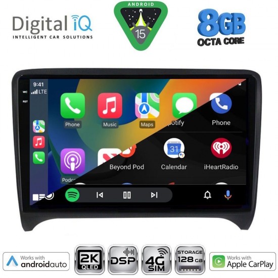 DIGITAL IQ BXF 11009_CPAA (9inc) MULTIMEDIA TABLET for AUDI TT mod. 2007-2015