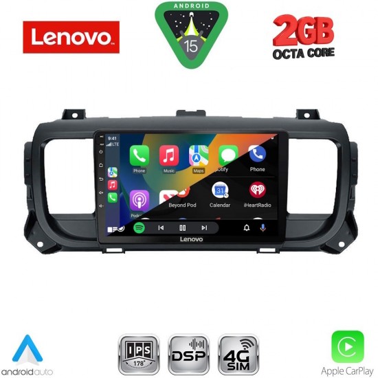 LENOVO LVF 5729_CPA (9inc) MULTIMEDIA TABLET for CITROEN JUMPY-SPACETOURER – PEUGEOT EXPERT-TRAVELLER – TOYOTA PROACE mod. 2016-2026