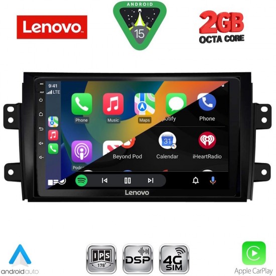 LENOVO LVF 5688_CPA (9inc) MULTIMEDIA TABLET for FIAT SEDICI – SUZUKI SX4 mod. 2005-2013