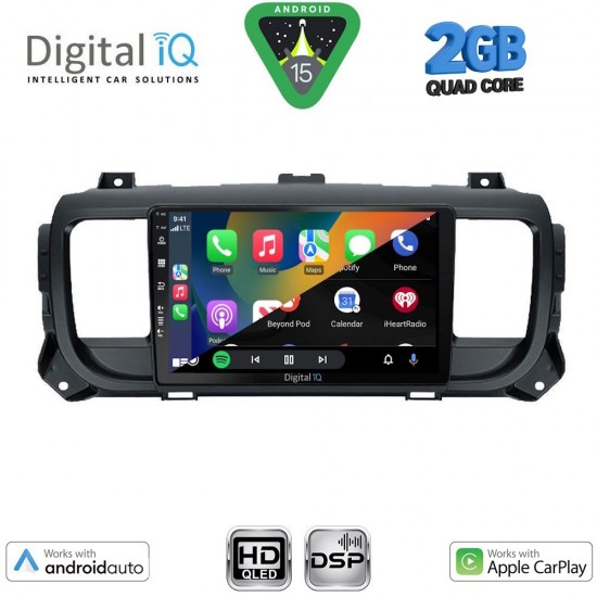 DIGITAL IQ BXC 3729_CPAA (9inc) MULTIMEDIA TABLET for CITROEN JUMPY-SPACETOURER – PEUGEOT EXPERT-TRAVELLER – TOYOTA PROACE mod. 2016-2026