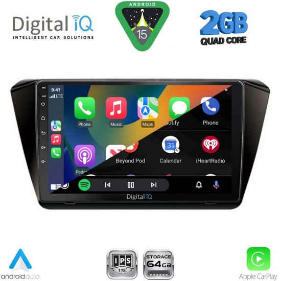 DIGITAL IQ RSD 1605_CPA (10inc) MULTIMEDIA TABLET for SKODA SUPERB mod. 2015-2024
