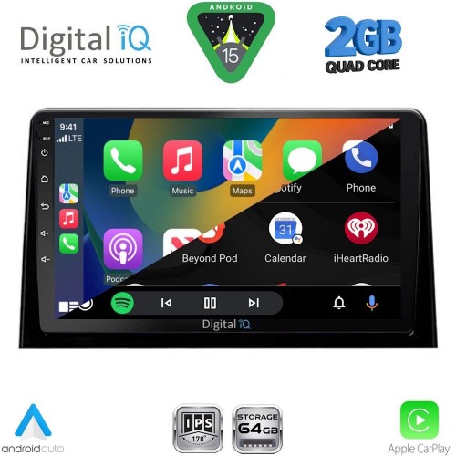 DIGITAL IQ RSD 1082_CPA (10inc) MULTIMEDIA TABLET for CITROEN BERLINGO – OPEL COMBO – PEUGEOT PARTNER – TOYOTA PROACE mod. 2018-2026 - FIAT DOBLO mod. 2022-2026