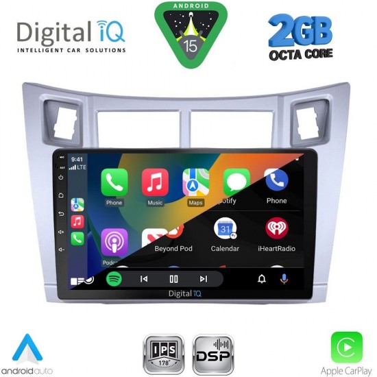 DIGITAL IQ RSF 4736SL_CPAA (9inc) MULTIMEDIA TABLET for TOYOTA YARIS mod. 2006-2011 (SILVER)
