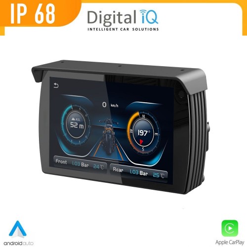 DIGITAL IQ PNA 5500_CPA (5.5inc) MOTORCYCLE CARPLAY-ANDROID AUTO (with TPMS - 2 DVR CAMERAS)