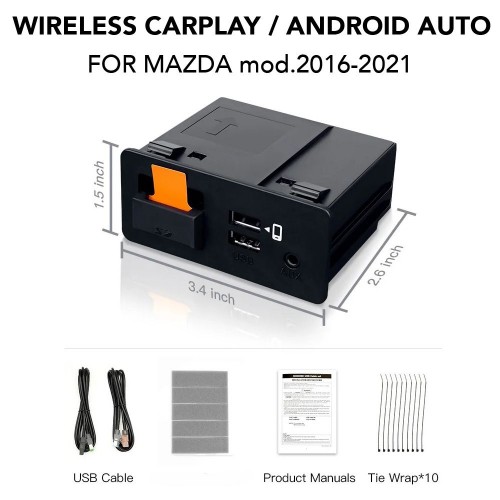 DIGITAL IQ MZ U01 CPA (WIRED CARPLAY / ANDROID AUTO for Upgrade for MAZDA mod. 2016-2021)