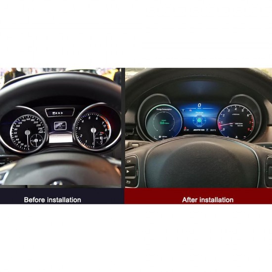 DIGITAL IQ DGU 996_DC (12.3in) DIGITAL CLUSTER for MERCEDES R CLASS mod. 2006-2017 - ML - GL mod. 2005-2010