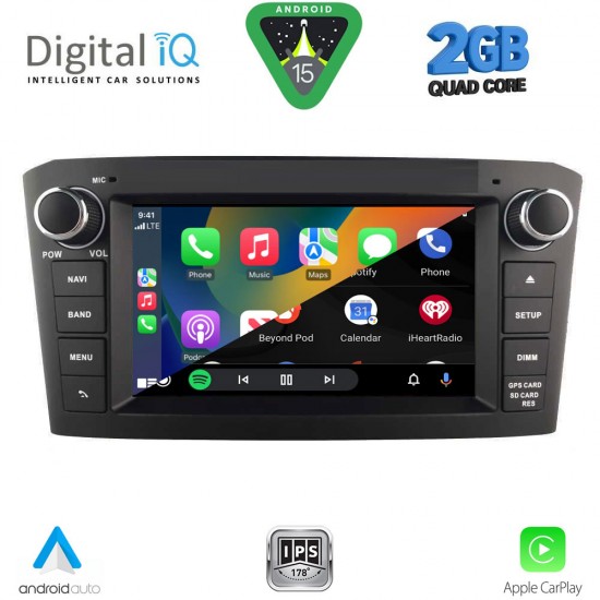 DIGITAL IQ BLD 225BL_CPA (7" DECK) MULTIMEDIA OEM for TOYOTA AVENSIS (T25) mod. 2003-2009 (BLACK)