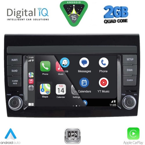 DIGITAL IQ BLD 297_CPA (7" DECK) MULTIMEDIA SYSTEM for FIAT BRAVO mod. 2007-2019