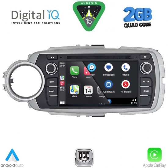 DIGITAL IQ BLD 030_CPA (7" DECK) MULTIMEDIA SYSTEM for TOYOTA YARIS mod. 2011-2020