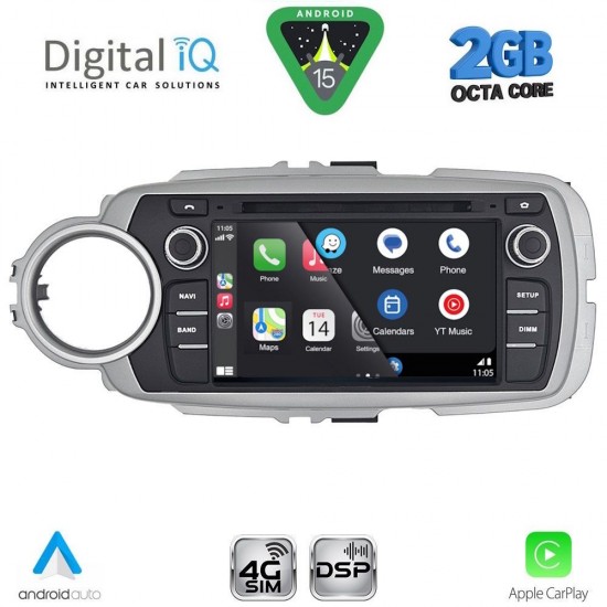 DIGITAL IQ BLF 330_CPA (7" DECK) MULTIMEDIA SYSTEM for TOYOTA YARIS mod. 2011-2020