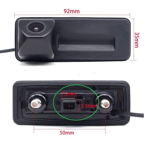 DIGITAL IQ CAMERA SKODA_01 (AHD-NTSC) HANDLE CAMERA AUDI A1 mod. 2010-2018 - SKODA mod. 2008-2014