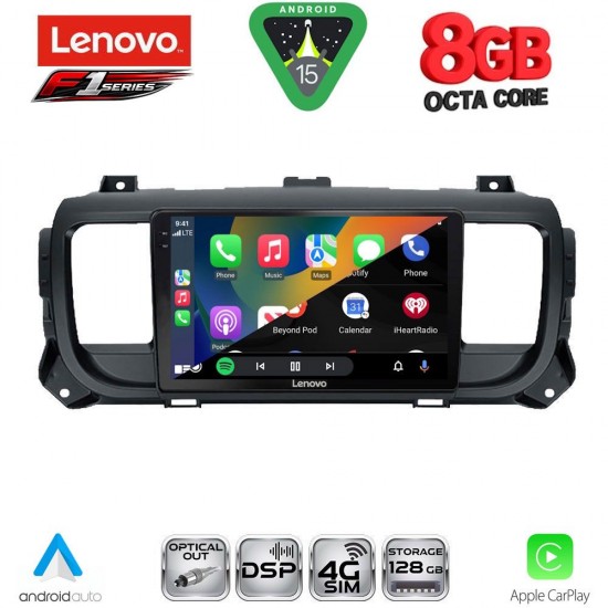 LENOVO SSR 10729_CPA (9inc) MULTIMEDIA TABLET for CITROEN JUMPY-SPACETOURER – PEUGEOT EXPERT-TRAVELLER – TOYOTA PROACE mod. 2016-2026