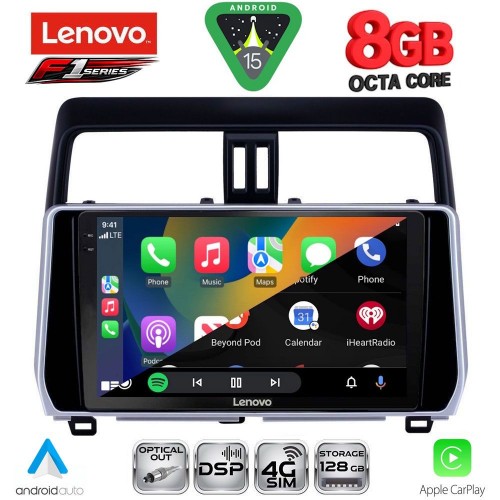 LENOVO SSR 10739_CPA (10inc) MULTIMEDIA TABLET for TOYOTA LAND CRUISER mod. 2019-2023