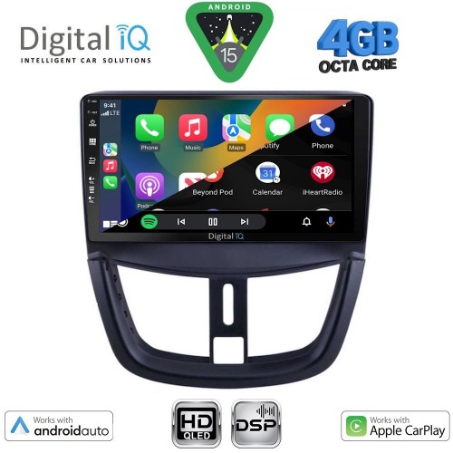 DIGITAL IQ BXF 6507_CPAA (9inc) MULTIMEDIA TABLET for PEUGEOT 207 mod. 2007-2014