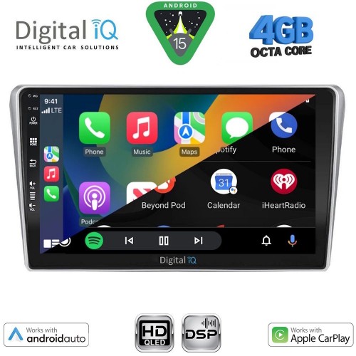 DIGITAL IQ BXF 6704SL_CPAA (9inc) MULTIMEDIA TABLET for TOYOTA AVENSIS (T25) mod. 2003-2009 (SILVER)