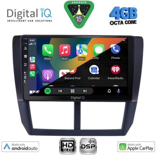 DIGITAL IQ BXF 6662_CPAA (9inc) MULTIMEDIA TABLET for SUBARU FORESTER - IMPREZA - XV mod. 2008-2013