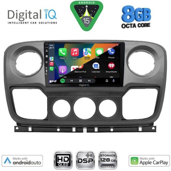 DIGITAL IQ BXF 7463_CPAA (10inc) MULTIMEDIA TABLET for NISSAN NV400 - OPEL MOVANO - RENAULT MASTER mod. 2010-2020