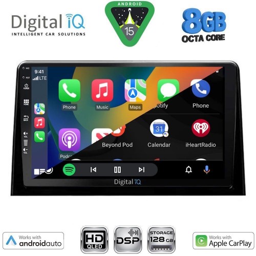 DIGITAL IQ BXF 7082_CPAA (10inc) MULTIMEDIA TABLET for CITROEN BERLINGO – OPEL COMBO – PEUGEOT PARTNER – TOYOTA PROACE mod. 2018-2026 - FIAT DOBLO mod. 2022-2026