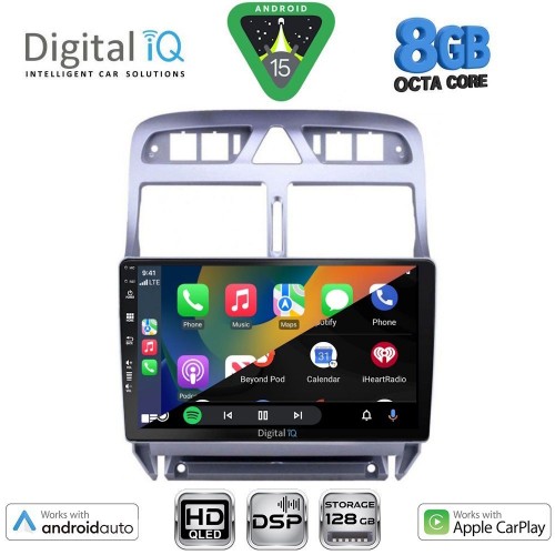 DIGITAL IQ BXF 7512_CPAA (9inc) MULTIMEDIA TABLET for PEUGEOT 307 mod. 2001-2008