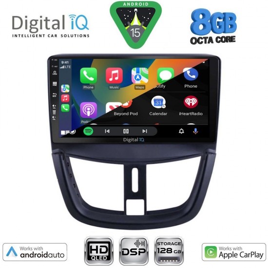 DIGITAL IQ BXF 7507_CPAA (9inc) MULTIMEDIA TABLET for PEUGEOT 207 mod. 2007-2014